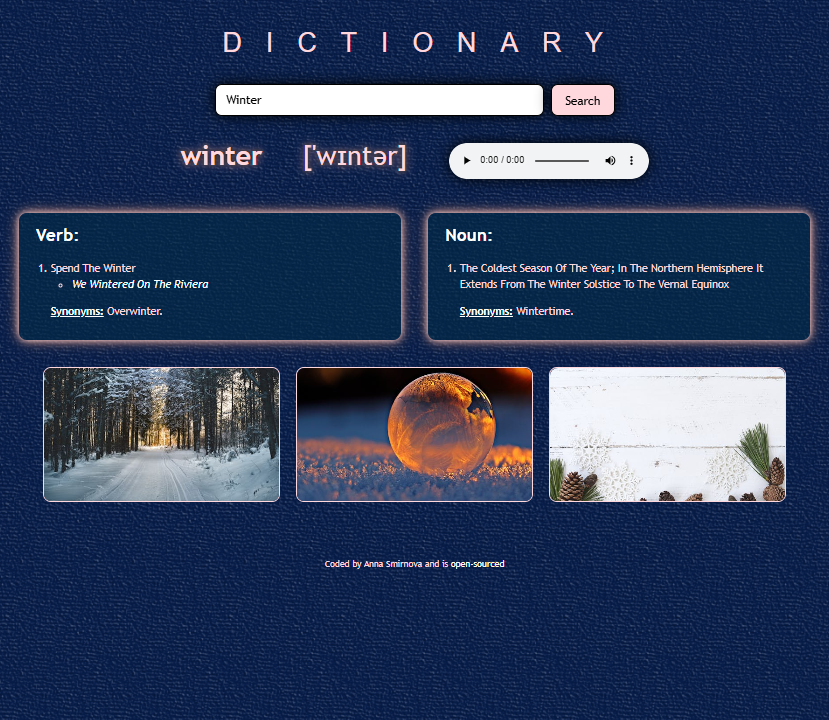 Dictionary App